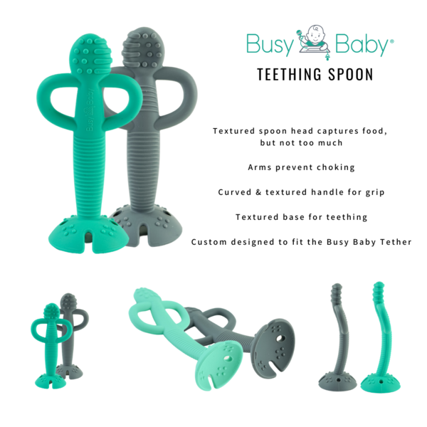 Teether & Training Spoon - Busy Baby – Little Roo's MN, LLC