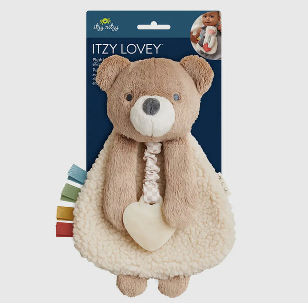 Itzy Lovey™ Bear Plush with Silicone Teether Toy