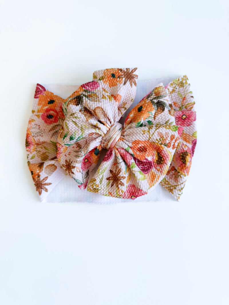 Autumn Glow - Double Loop Hair Bow - Made to Order