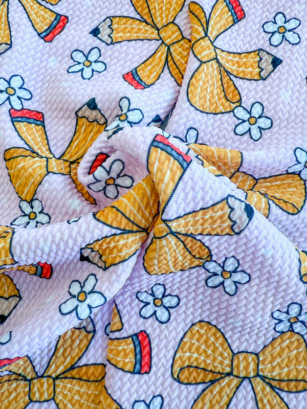 Pencil Pals - Double Loop Hair Bow - Made to Order