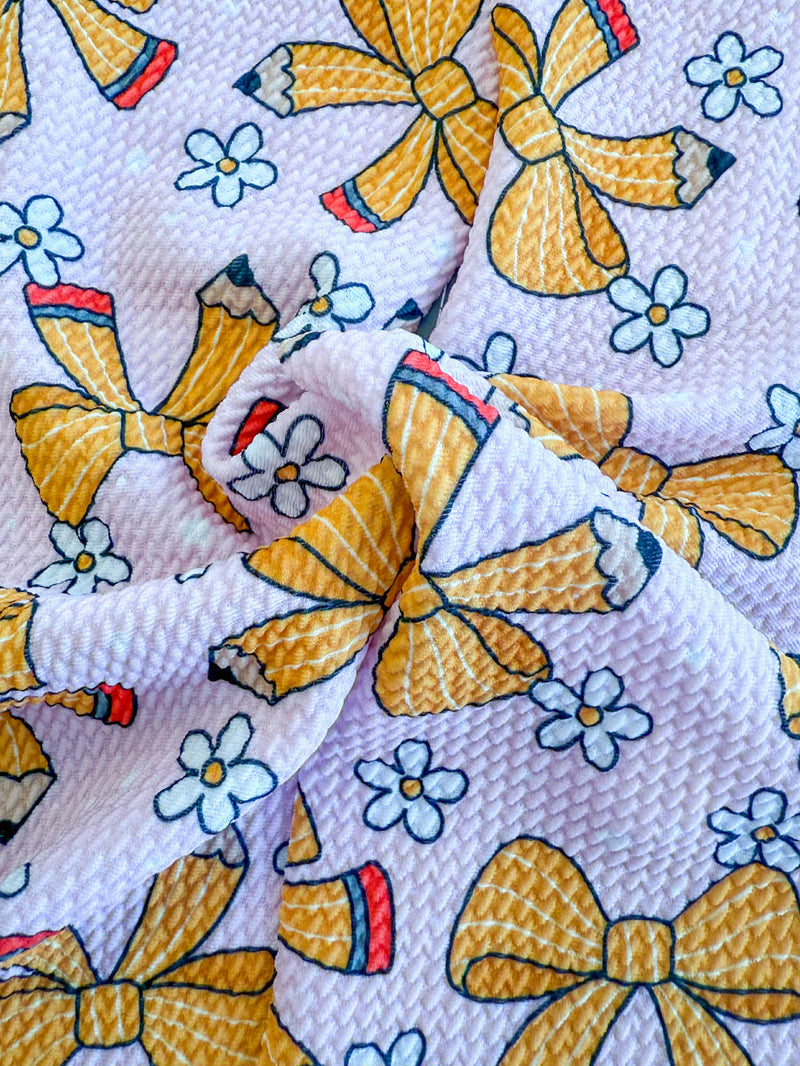 Pencil Pals - Double Loop Hair Bow - Made to Order