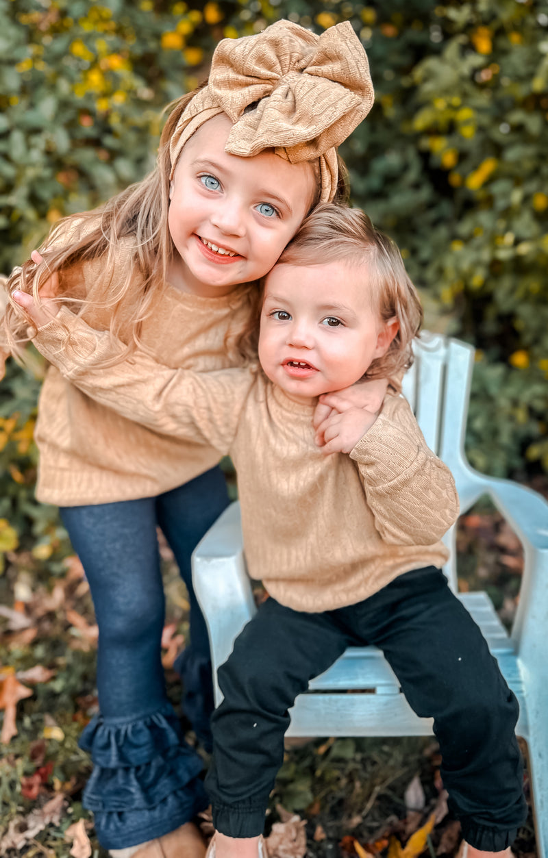 Sand Slouchy Sweater
