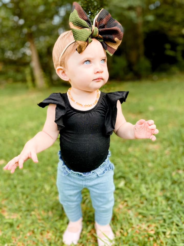 Camo - Hair Bow - Made to Order