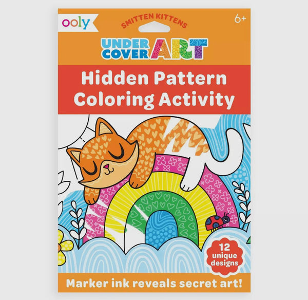 OOLY - Undercover Art Hidden Patterns Coloring - Smitten Kitten