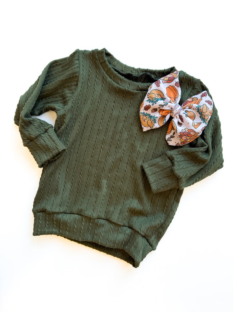 Pine Green - Cable Slouchy