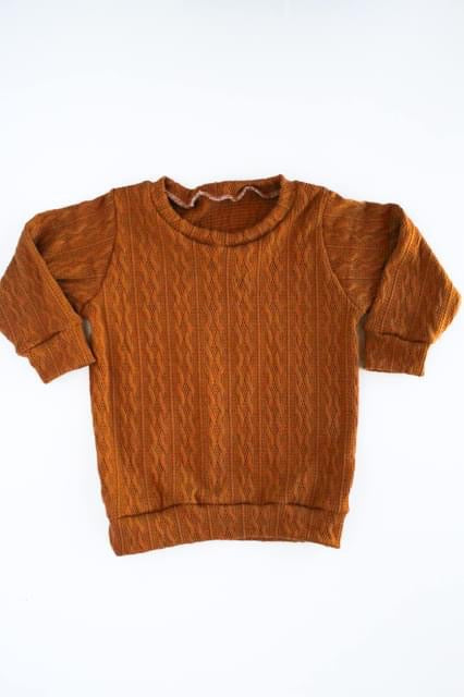Caramel Knit Slouchy Sweater