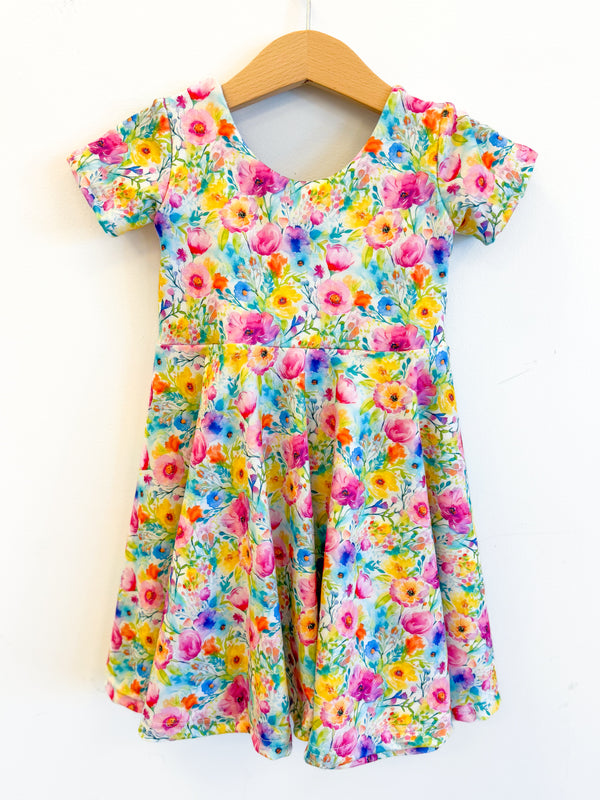 ❌SOLD OUT❌Spring Watercolor Floral Handmade Clothing -  Made to Order