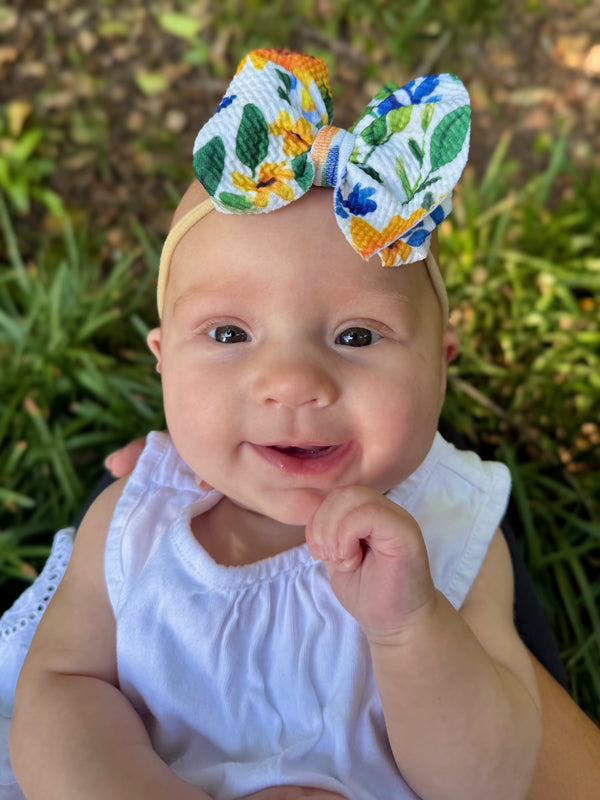 Sunflower Meadow Hair Bow - Made to Order