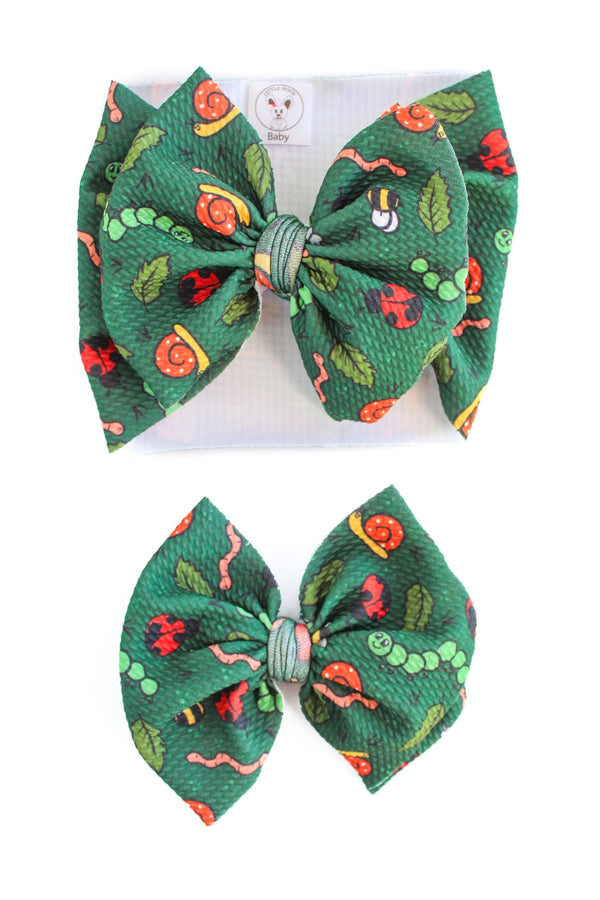 Backyard Bugs Hair Bow - Made to Order