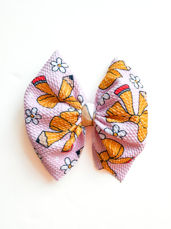 Pencil Pals Hair Bow - Made to Order