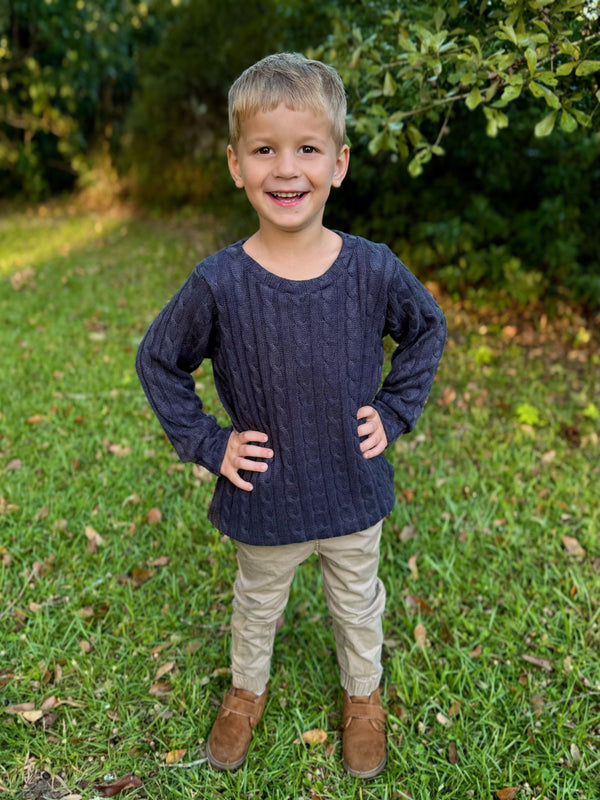 Stone Slouchy Sweater