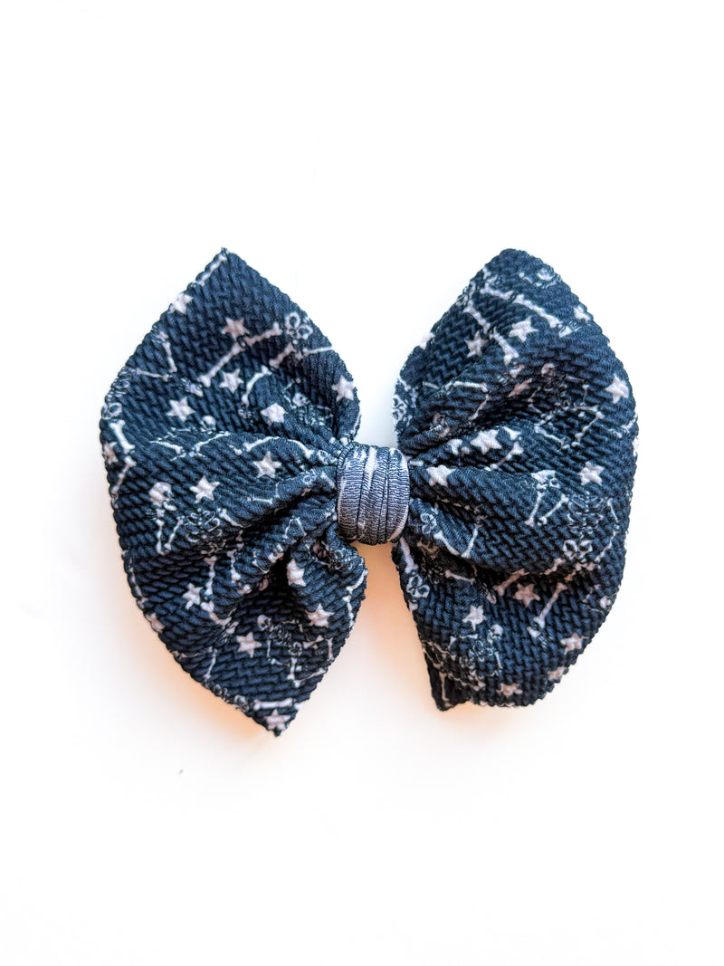 Dancing Bones Hair Bow - Made to Order