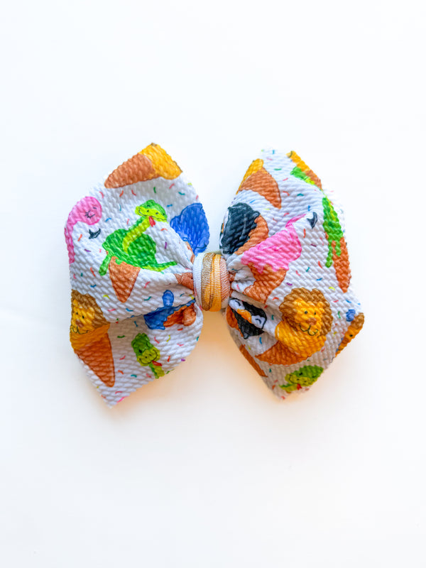 Jungle Scoops Hair Bow - Made to Order