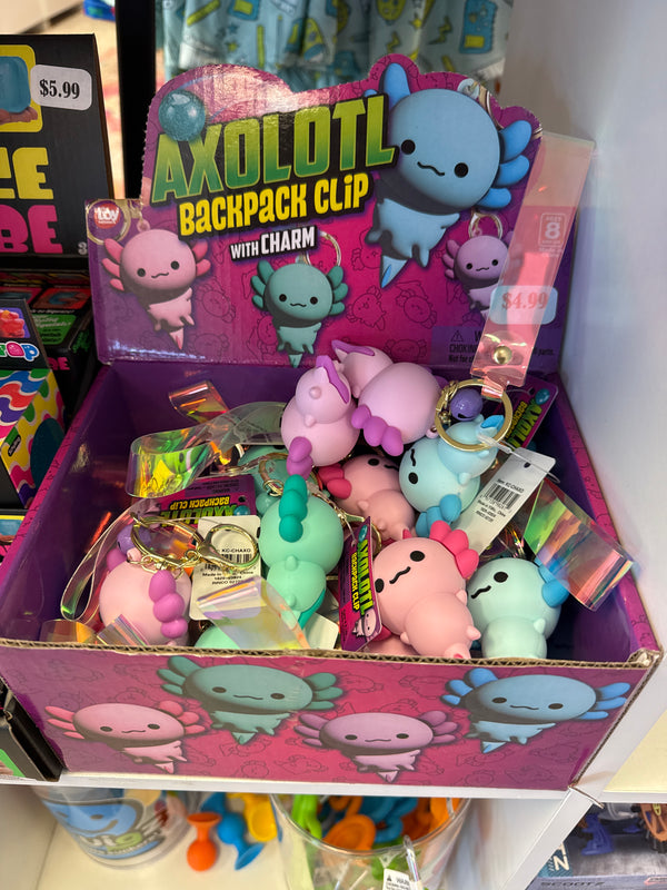 Axolotl Charm Wristlet Keyring