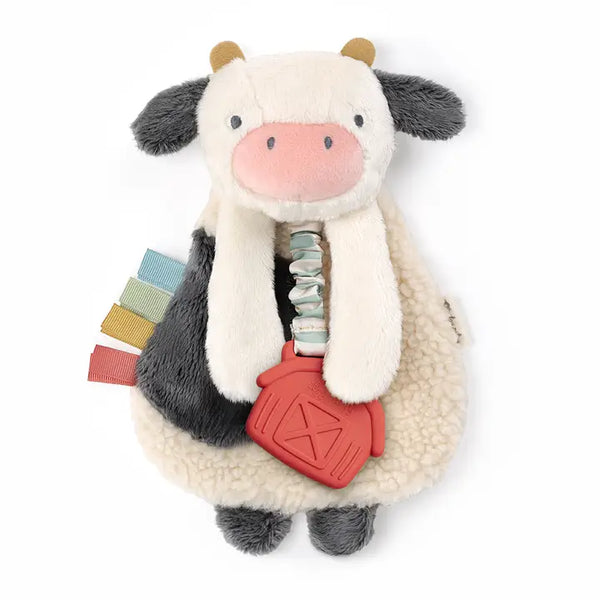 Itzy Lovey™ Cow Plush with Silicone Teether Toy