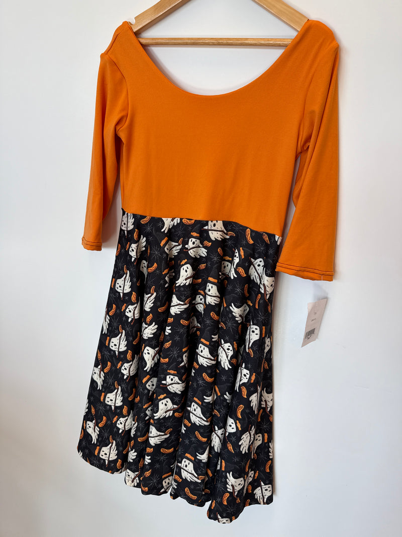 Goulish Ghosts Twirl Dress - size 7y