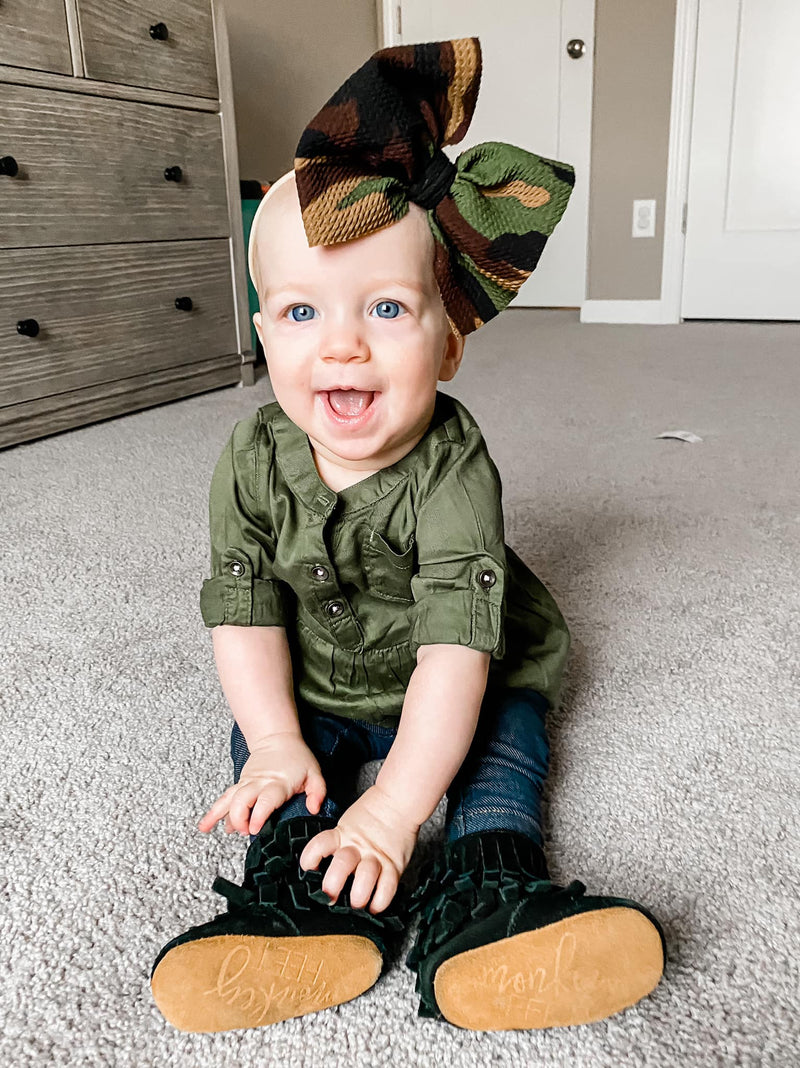 Camo - Hair Bow - Made to Order