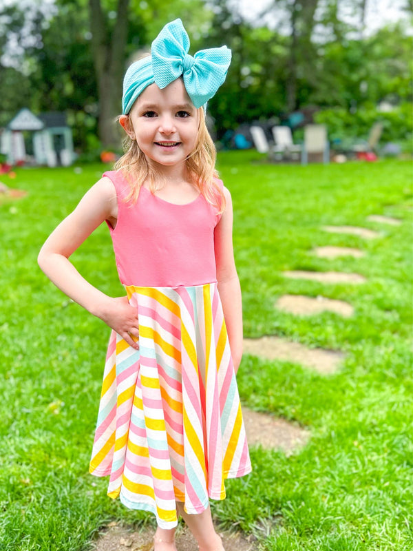 Sorbet Stripes Handmade Clothing -  Made to Order