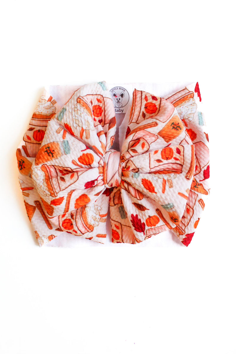 Pumpkin Spice - Double Loop Bow - Made to Order