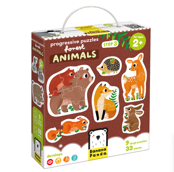 Progressive Puzzles - Forest Animals