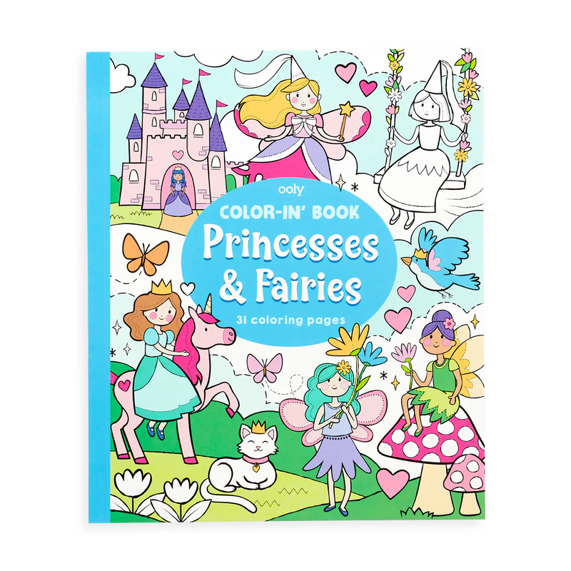 OOLY - Color-in' Book: Princesses & Fairies