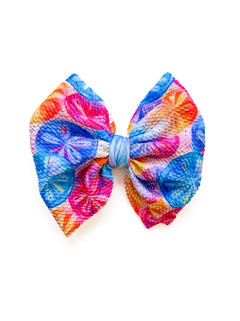 Rainbow Sands Hair Bow - Made to Order