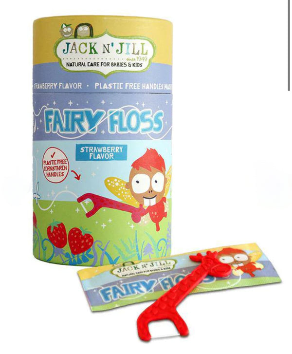 Jack N' Jill Fairy Floss Dental Flossers- Individually Wrapped Recyclable Floss for Kids