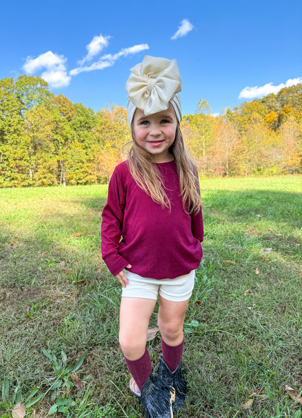 Cabernet - Ribbed Slouchy