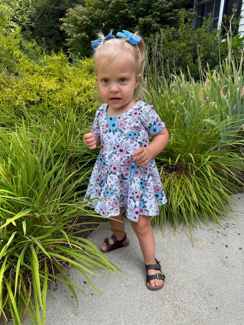 Tea Rose Fall Floral Handmade Clothing -  Made to Order