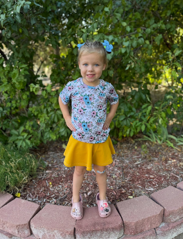 Tea Rose Fall Floral Handmade Clothing -  Made to Order
