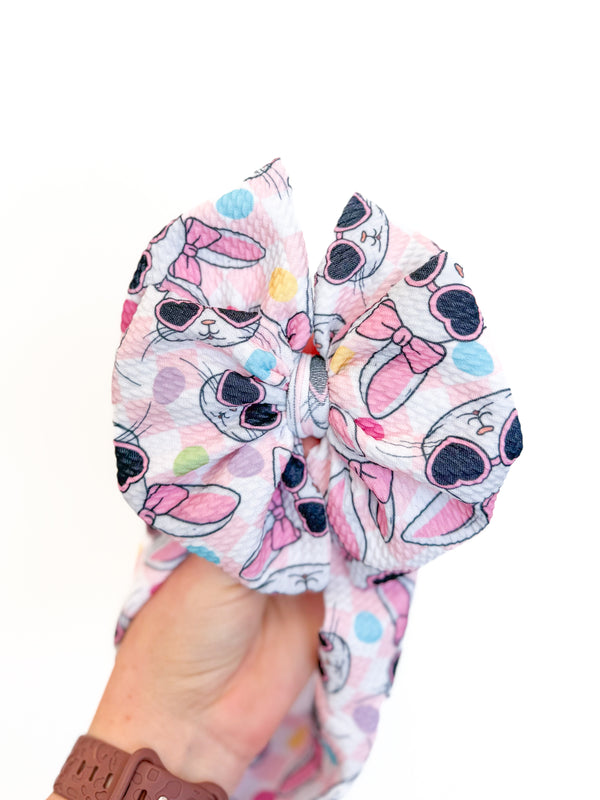 Bunny Gal - Double Loop Hair Bow - Made to Order