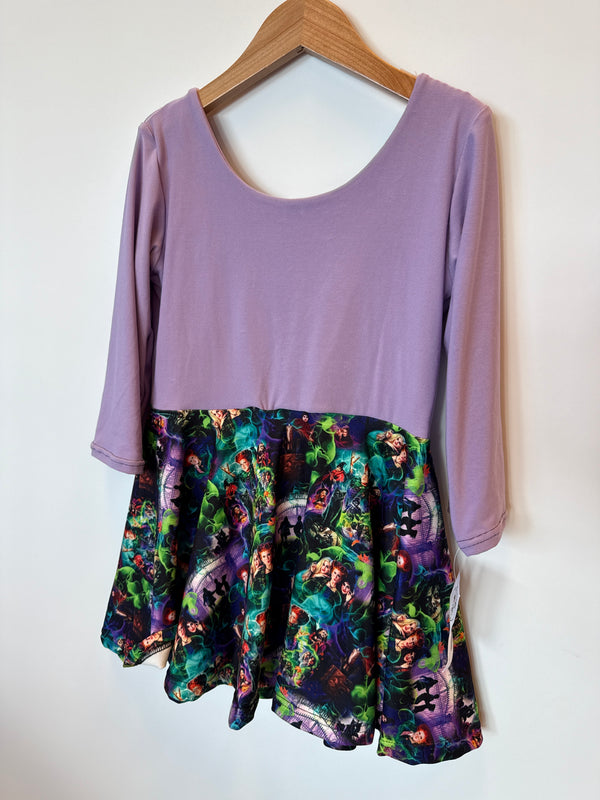 Hocus Pocus Peplum Top 3/4 length sleeve - 8y