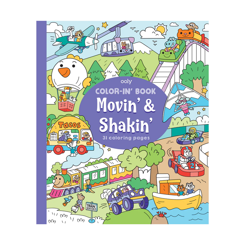 OOLY - Color-in' Book: Movin’ & Shakin’