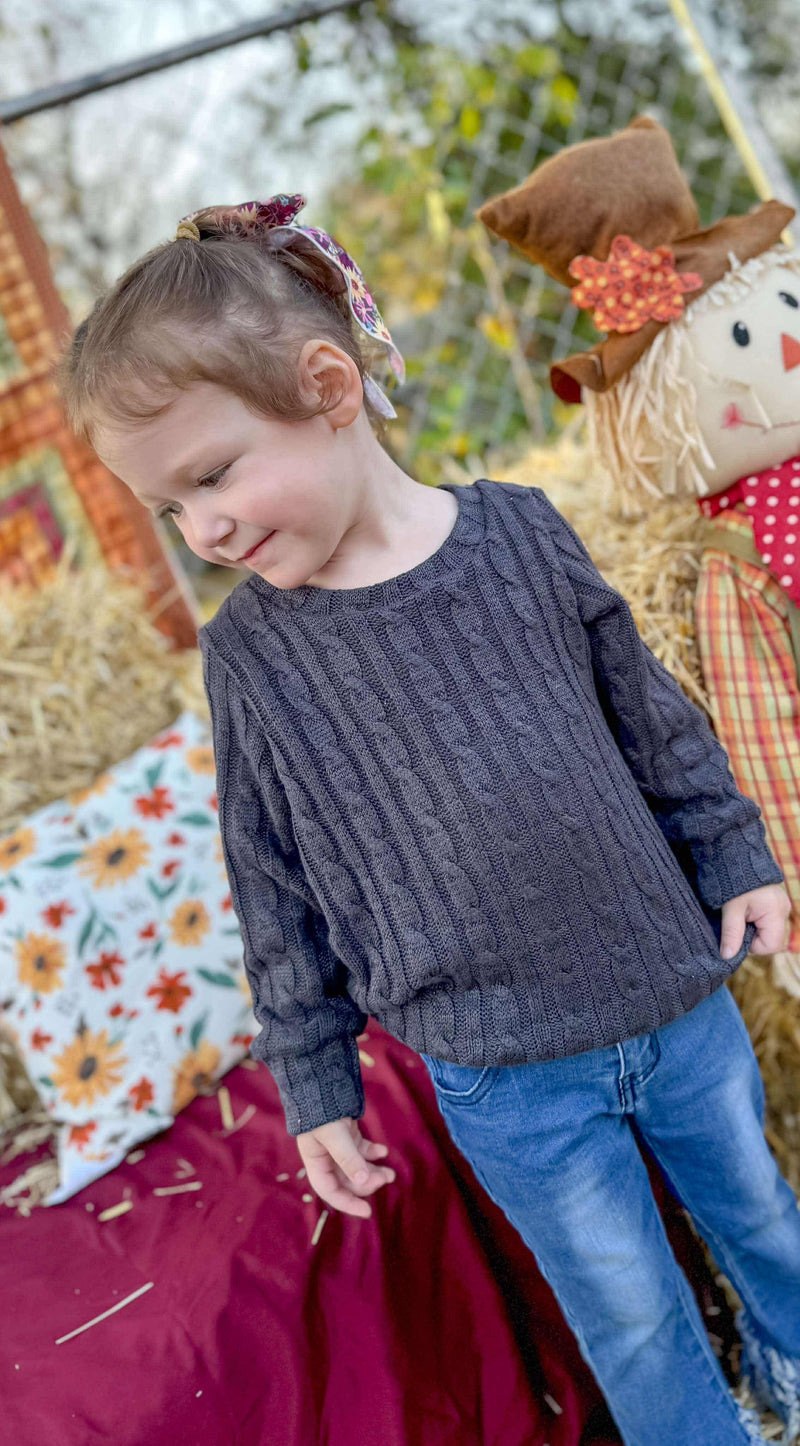 Stone Slouchy Sweater