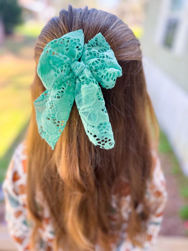 Lovelace Hair Bow - Made to Order