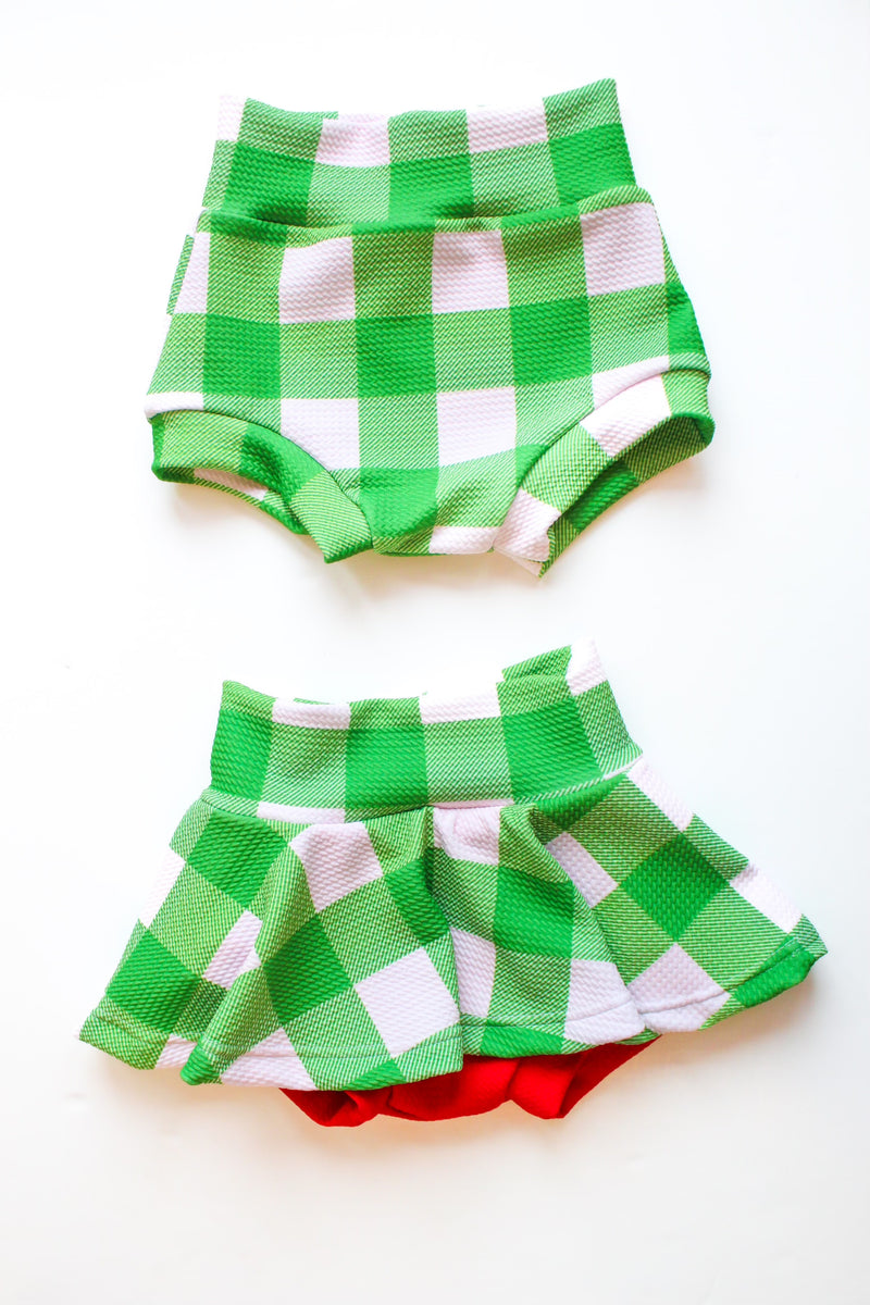 Green Gingham BUMMIES - Made to Order