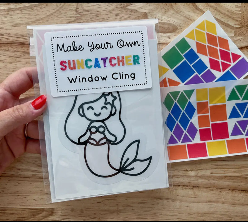 Mermaid Suncatcher Sticker Craft Kit For Kids