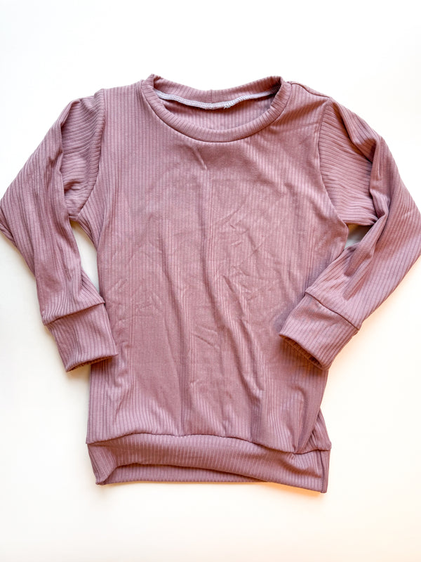 Light Mauve - Ribbed Slouchy