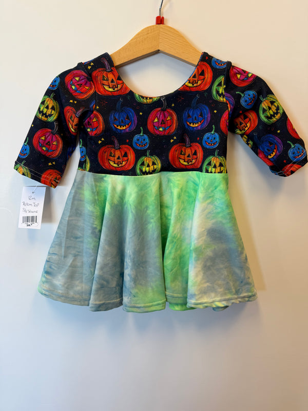 Pumpkin Party peplum - Size 12m