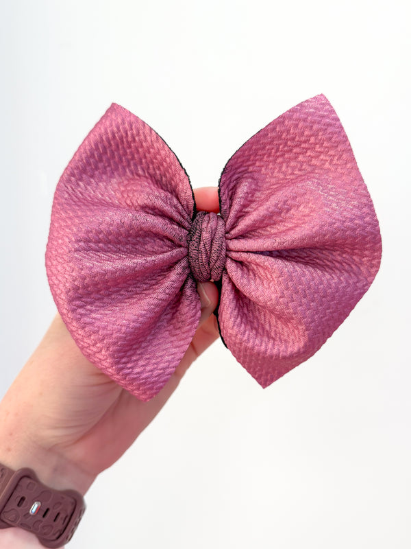 Rose Patina Hair Bow - Made to Order