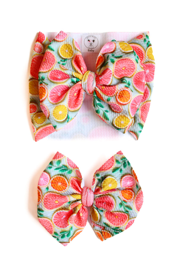 Citrus Dreams Hair Bow - Made to Order