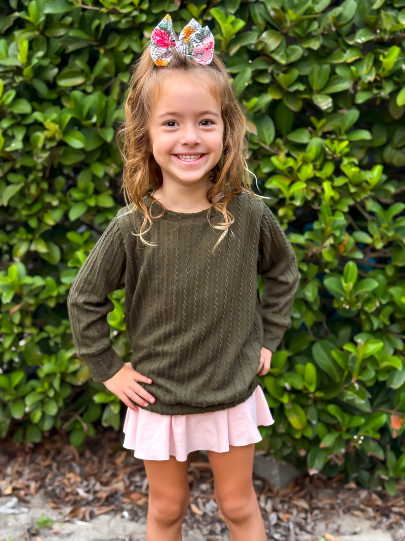 Pine Green - Cable Slouchy