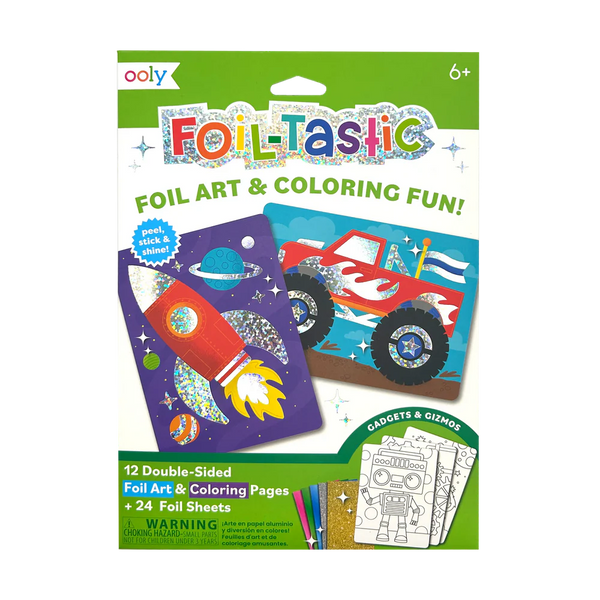 OOLY - Foil-tastic Foil Art & Coloring Set - Gadgets & Gizmos