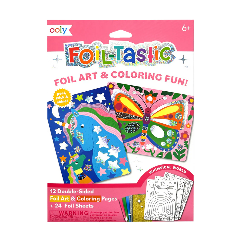 OOLY - Foil-tastic Foil Art & Coloring Set - Whimsical World