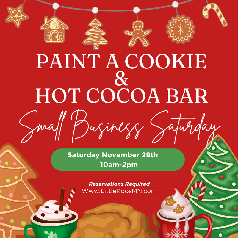 Paint a Cookie & Hot Cocoa Bar - Small Business Saturday - November 29th