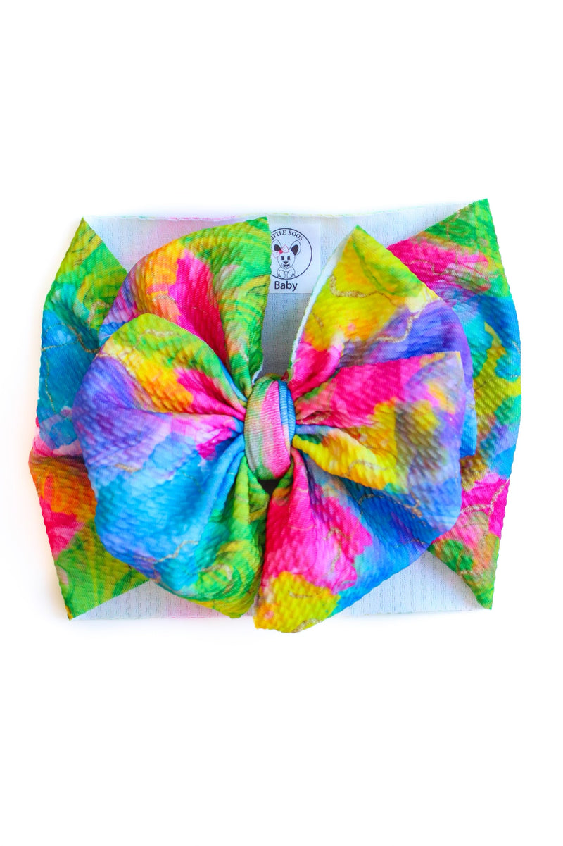 Celestial Tie Dye - Double Loop Bow - Made to Order