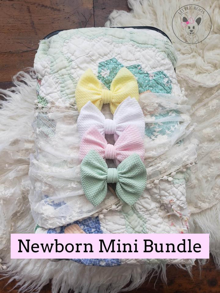 Outlet Newborn baby bow headband bundle