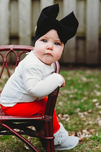 Onyx - Hair Bow - Made to Order