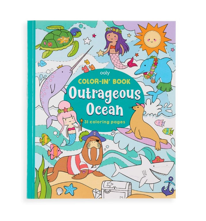 OOLY - Color-in' Book: Outrageous Ocean