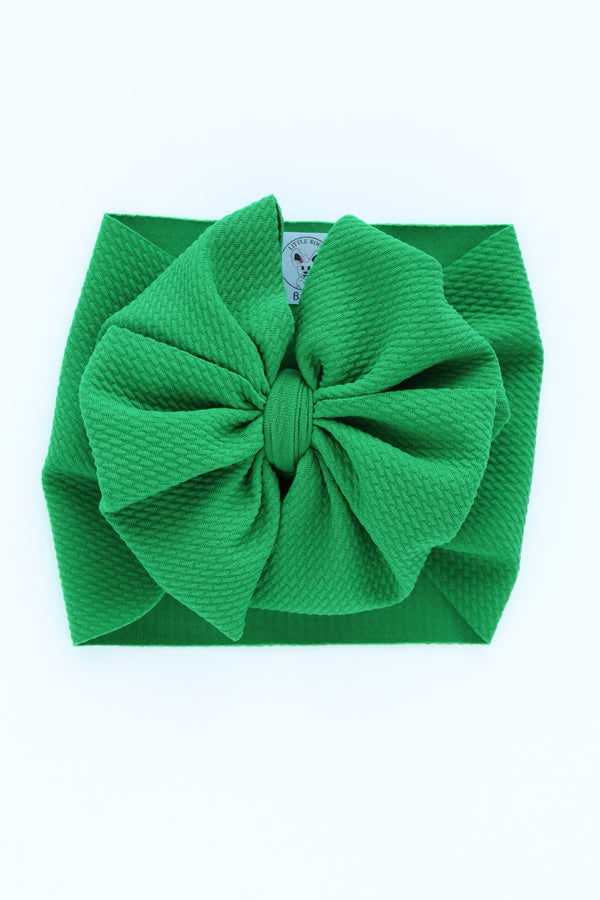 Kelly Green - Double Loop Bow - Made to Order